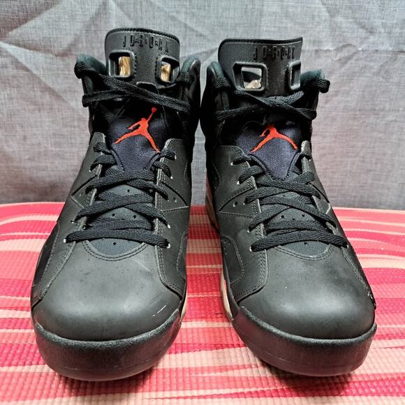 %Nike Air Jordan 6 Retro Infrared Black (2014) Men Size 10.5 / AJ12 main image 9